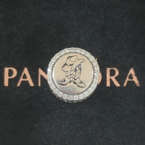 Pandora Jewelry - Pandora Texas Cowboy Charm Bead Button S925 Silver Bracelet Pendant with box